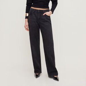 Mika Dynamite Denim Droit Relaxed Straight in Black